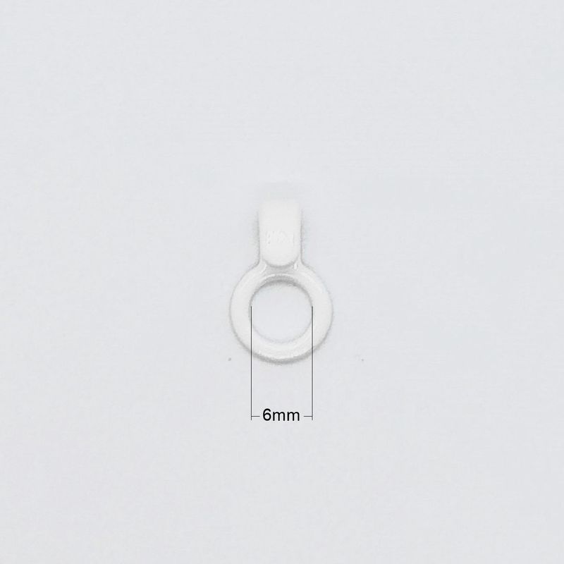 Nylon Coated Metal O Ring Bra Strap J Hook 6mm